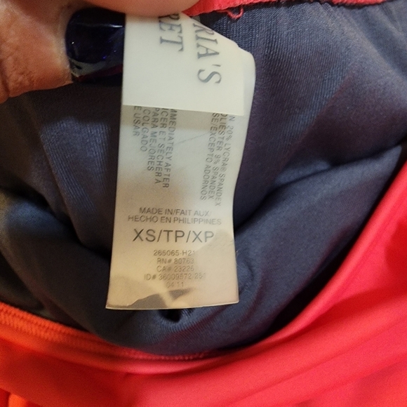 VICTORIA'S SECRET Red Mini Skirt Bikini Bottom size XS - Picture 2 of 8